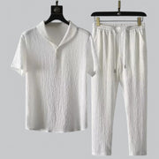 Coledro | Men's Pure Linen Pants And Shirt Combi Set 2 Piece Set