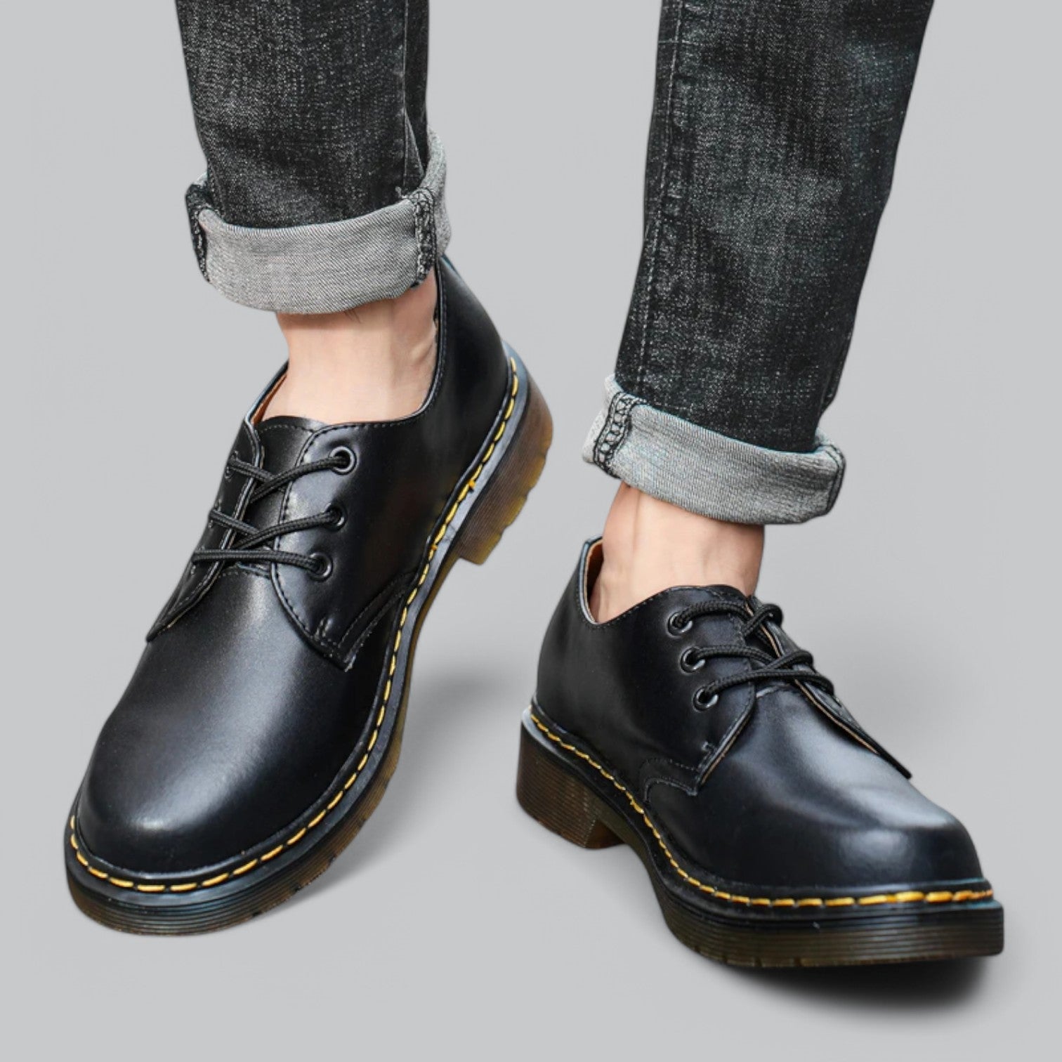 Coledro | Men's Leather Thick Bottom Oxford Shoe