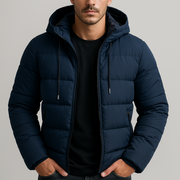 Lionel| Men's Quilted Puffer Jacket| With Hood