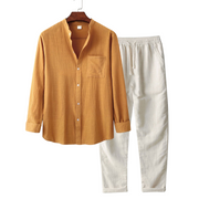 Oliver|Men's Shirt and Pants Set| Two-Piece