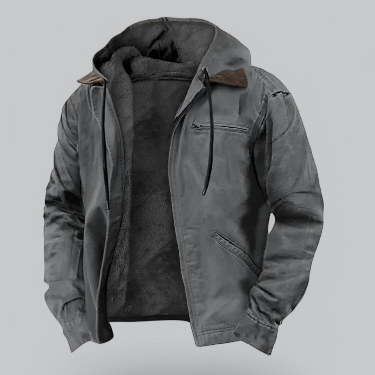 Vivanti | Men's Premium Stylish Fleece-Lined Hooded Jacket