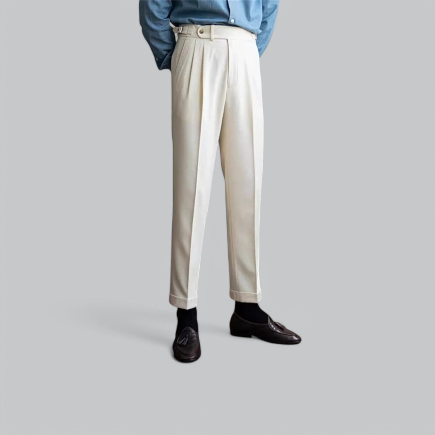 Coledro | Men's Pleated Trouser Pants