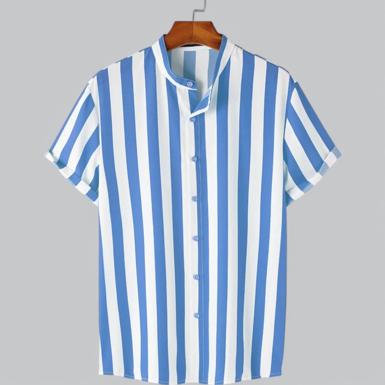 Vivanti | Men's Premium Striped Comfortable Short Sleeve Shirt