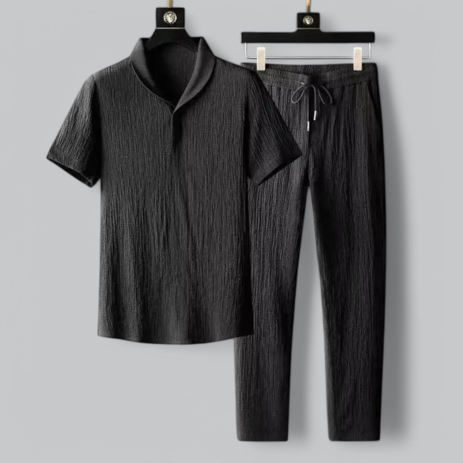Coledro | Men's Pure Linen Pants And Shirt Combi Set 2 Piece Set