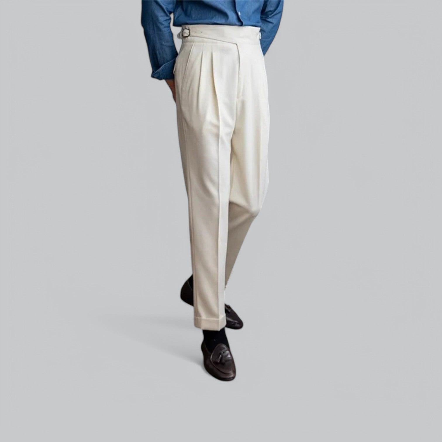 Coledro | Men's Pleated Trouser Pants