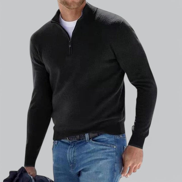 Vivanti | Men's Cashmere Half Zip Sweater