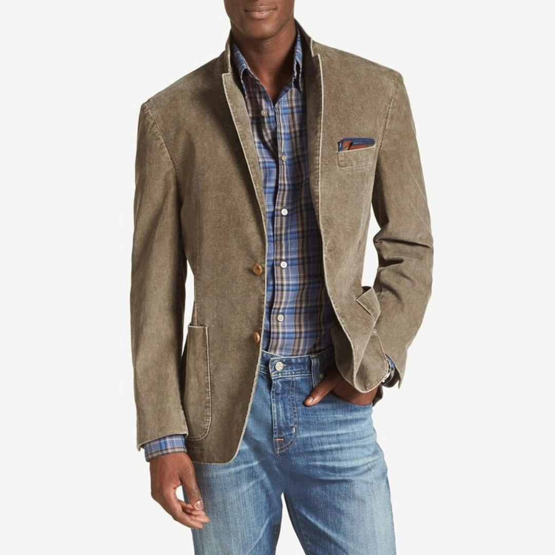 Men's Timeless Cotton Blazer - Breathable, Lightweight, All-Season Style