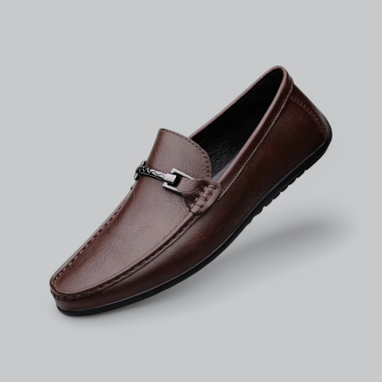 Coledro | Men's Classic Leather Loafer Business Shoes With Buckle