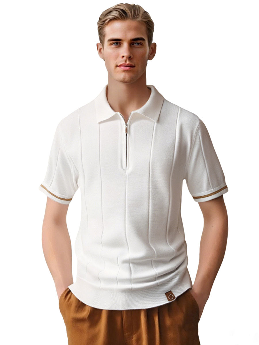 Half Zip Knit Golf Shirt