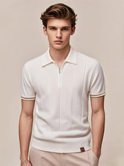 Half Zip Knit Golf Shirt