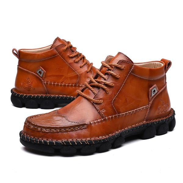 VINTAGE MEN'S LEATHER SHORT BOOTS