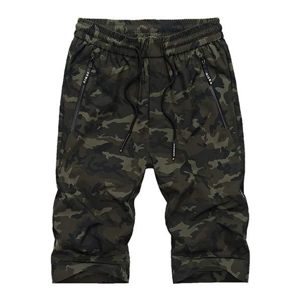 MEN'S CAMO ELASTIC SHORTS