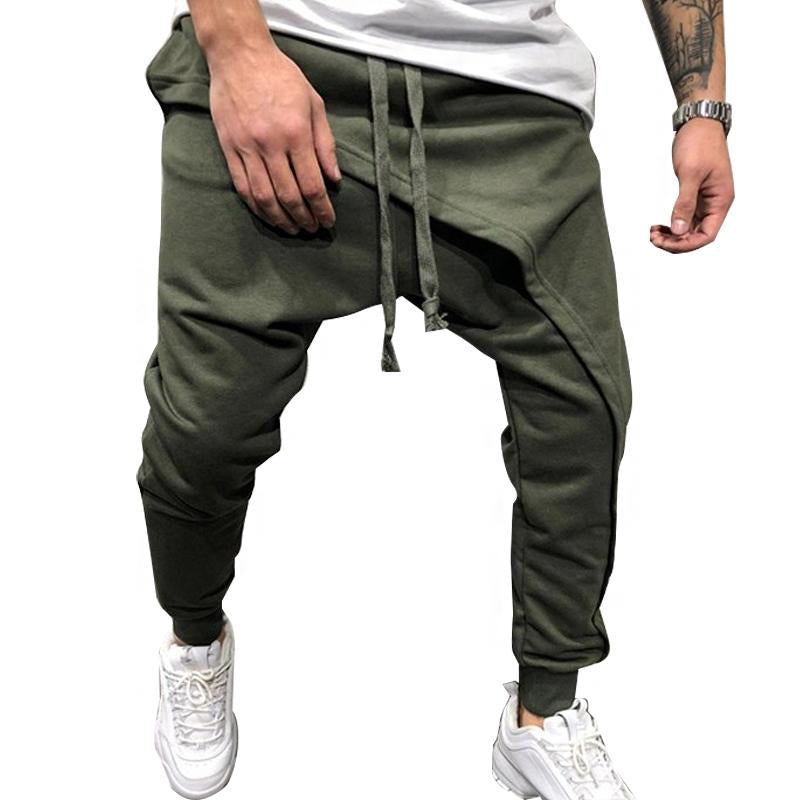 Men'S Casual Layered Stitching Pants