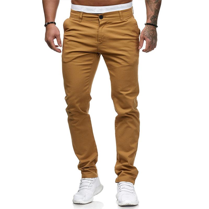 Men's Casual Solid Color Slim Fit Pants