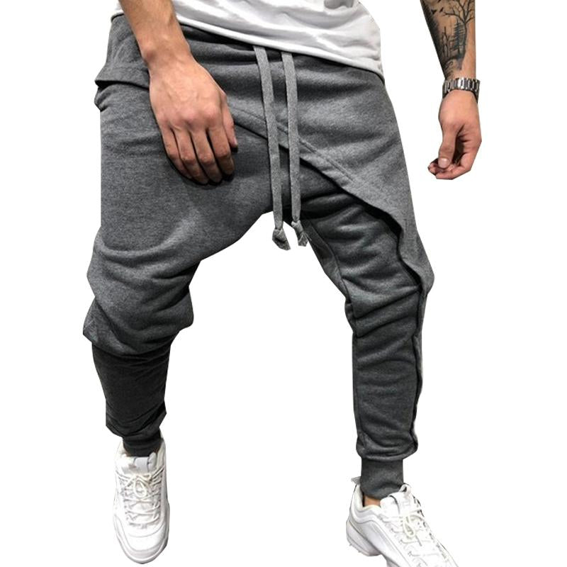 Men'S Casual Layered Stitching Pants