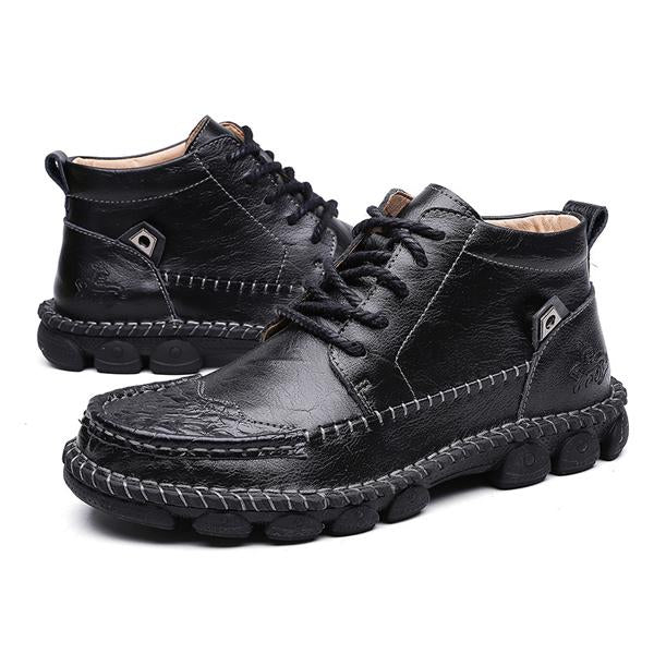 VINTAGE MEN'S LEATHER SHORT BOOTS