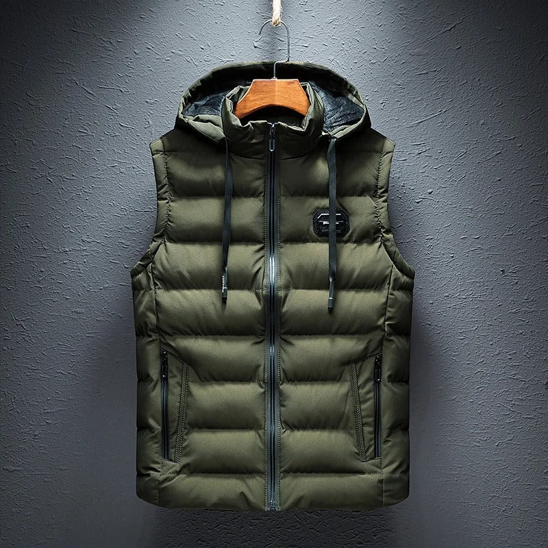 Ethan| Men's Armless Vest| With Hood