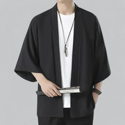 Coledro | Men's Open Stitch Kimono Cardigan