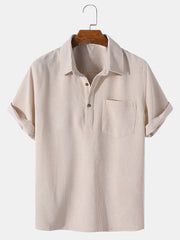 Coledro | Solid Short Sleeve Basic Shirts