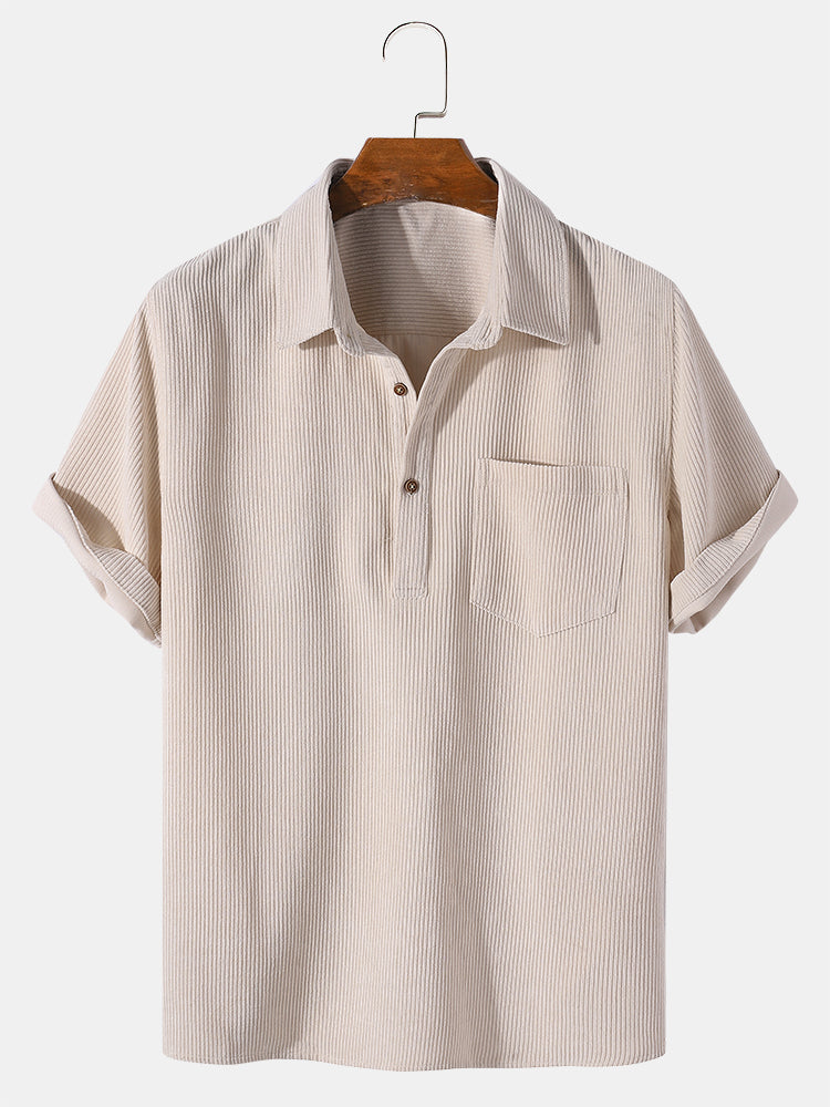 Coledro | Solid Short Sleeve Basic Shirts