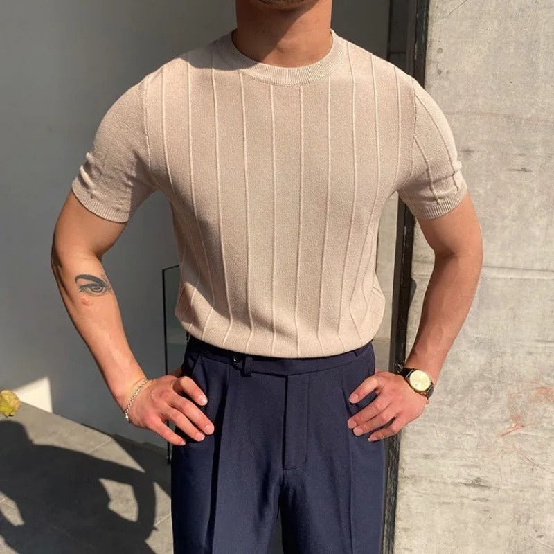 Ryker| Men's Ribbed Shirt| Short sleeve